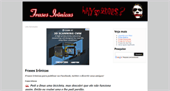 Desktop Screenshot of frasesironicas.com